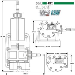 JBL Procrystal UV-C Compact Plus 11W - Sterilizer for aquariums