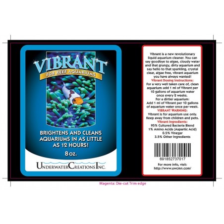 Detergente per acquari marini Vibrant 