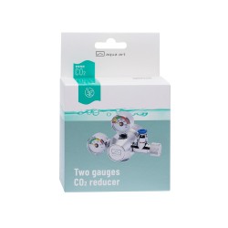 Aqua Art Réducteur de CO2 - Réducteur de pression pour cylindres de CO2 avec deux jauges de pression (attaque standard W21.8-14)