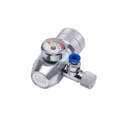 Aqua Art CO2 Reducer - CO2 cylinder pressure reducer to a pressure gauge (standard W21.8-14 connection)
