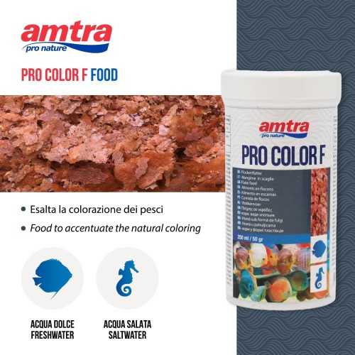 Amtra Pro Color Flake 250 ml - feeds in flakes...