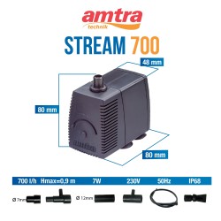 AMTRA Stream 700 - Submersible pump for aquarium