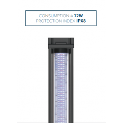 Aquatlantis AQUA Tower 96 black / brown - Complete aquarium with mobile