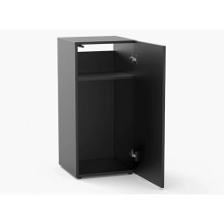 Aquatlantis AQUA Tower 96 black / brown - Complete aquarium with mobile