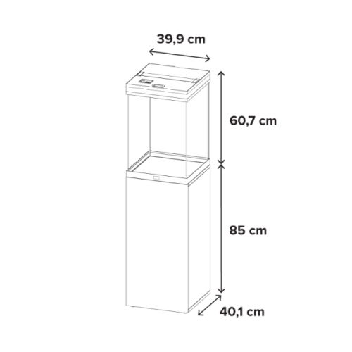 Aquatlantis AQUA TOWER 96 Nero/Marrone –...