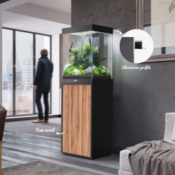 Aquatlantis AQUA Tower 96 black / brown - Complete aquarium with mobile