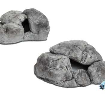 Pierres grises - pêche en forme de roche grise - Ceramic...