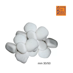 Maxi white pebbles 3 / 5cm - Blu Bios