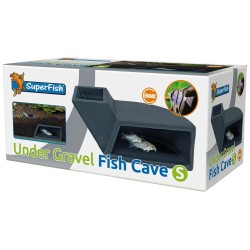 SuperFish Undergravel Fish Cave S Small - Grotta in Ceramica per Corydoras e Pesci da Fondo con Osservazione Frontale