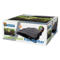 SuperFish Undergravel Fish Shelter - Tana-Rifugio Sottosubstrato in Ceramica per Pesci da Fondo e Riproduzione Naturale