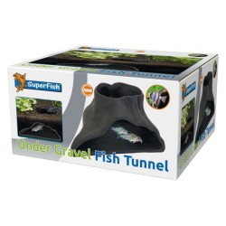 SuperFish Undergravel Fish Tunnel - Tunnel Sottosubstrato in Ceramica per Pesci da Fondo, Rifugio e Riproduzione Naturale