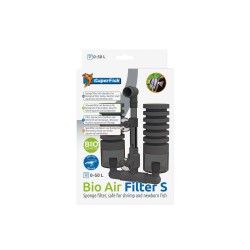 Superfish Bio Air Filter s Small - Air sponge filter for aquariums and reproduction tanks with organic room