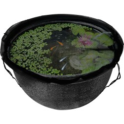 Réseau de couverture Superfish pour le Bol de Medaka 420 - Protection sécurisée anti-chats et oiseaux, installation rapide, Ø 50