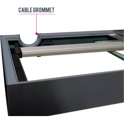 Acquario con Mobile Amtra ALUX 450 Klima Combi - Kit Completo Design Premium con Filtro, Luce LED e Riscaldatore
