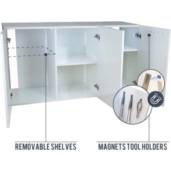 Mobile Amtra ALUX 330 - Supporto per Acquario 120x50 cm con LED Interno