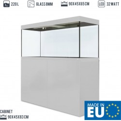 Acquario con Mobile Amtra ALUX LED Combi 220 - Vasca 220 Litri con Illuminazione FULL LED e Mobile Design Premium