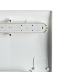 AQPET KUBIC 50 arrière - kit de réservoir en verre extra-clair avec filtre arrière et lumière LED intégrée - 50x50x50 CM Taille