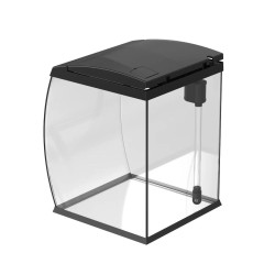 AQPET KUBIC 50 arrière - kit de réservoir en verre extra-clair avec filtre arrière et lumière LED intégrée - 50x50x50 CM Taille