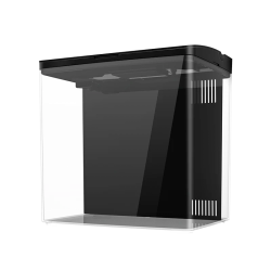 AQPET KUBIC 50 arrière - kit de réservoir en verre extra-clair avec filtre arrière et lumière LED intégrée - 50x50x50 CM Taille