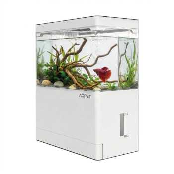 AQPET Hydo Mini Acquario da Scrivania con Dock Station,...