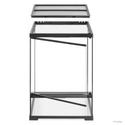Exo Terra Pro Terrarium Small Tall 45x45x60 cm - Terrario Verticale Professionale per Rettili, Anfibi e Habitat Tropicali