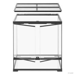 Exo Terra Pro Terrarium Medium Tall 60x45x60 cm - Terrario Verticale Professionale per Rettili, Anfibi e Habitat Bioattivi