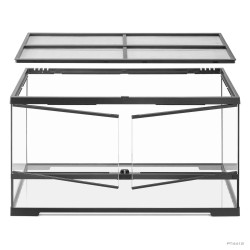 Exo Terra Pro Terrarium Large Wide 90x45x45 cm - Terrario Professionale Avanzato per Rettili, Anfibi e Bioattivi