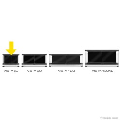 Exo Terra Vista 60 Panoramic Natural Terrarium 60x45x45 cm - Terrario Panoramico a 180° Professionale per Rettili e Anfibi