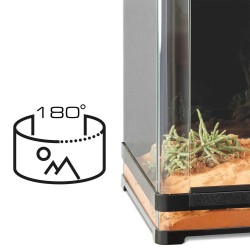 Exo Terra Vista 90 Panoramic Natural Terrarium 90x45x45 cm - Terrario Panoramico a180° Professionale per Rettili e Anfibi