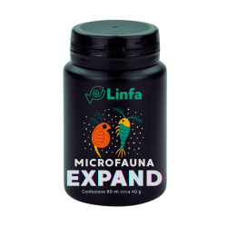 LINFA MICROFAUNA EXPAND - Nutrimento Naturale per Microfauna e Cibo Vivo per Pesci Acquario 40 gr