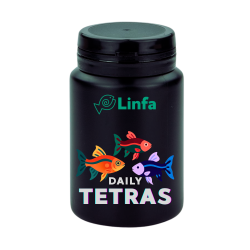 LINFA Tetras Daily Mangime Completo Premium per Tetra Neon Cardinali e Pesci Caracidi 100 ml