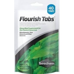 Seachem Flourish 40 Tabs Fertilizzanti per piante d'acquario - Pastiglie fertilizzanti per piante