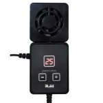 Blau Aquaristic Nano Ventola Plus Nero con Sonda per Raffreddamento Acquari massimo 60Lt