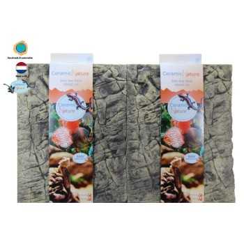 Ceramic Nature Slimline Rock Colorado Marrone - Sfondo 3D... 2