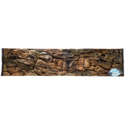 Ceramic Nature Sfondo 3D Roccia Marrone - Parete Rocciosa Realistica ad Alta Profondità per Acquario e Terrario