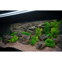 Ceramic Nature Sfondo 3D Roccia Marrone - Parete Rocciosa Realistica ad Alta Profondità per Acquario e Terrario