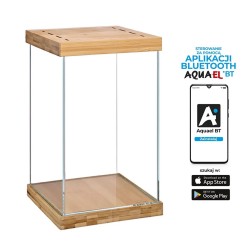 AquaEL Selva Mini Terrario in Vetro Opti con LED WRGB Bluetooth e Ventilazione Integrata