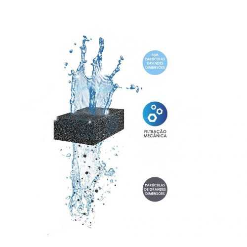 Water Foam Coarse XL Black, coarse sponge for...