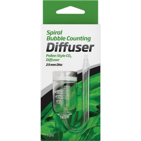 Contabolle Spiral Bubble Counting Diffuser Glass Seachem