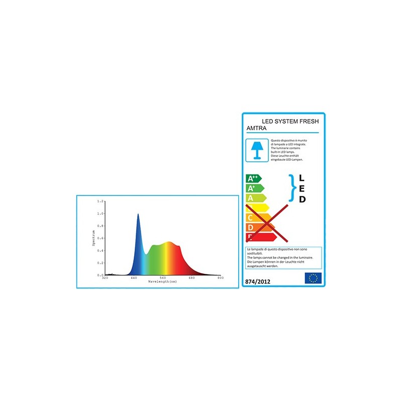 Plafoniera Moray a led Ceab per acqua dolce