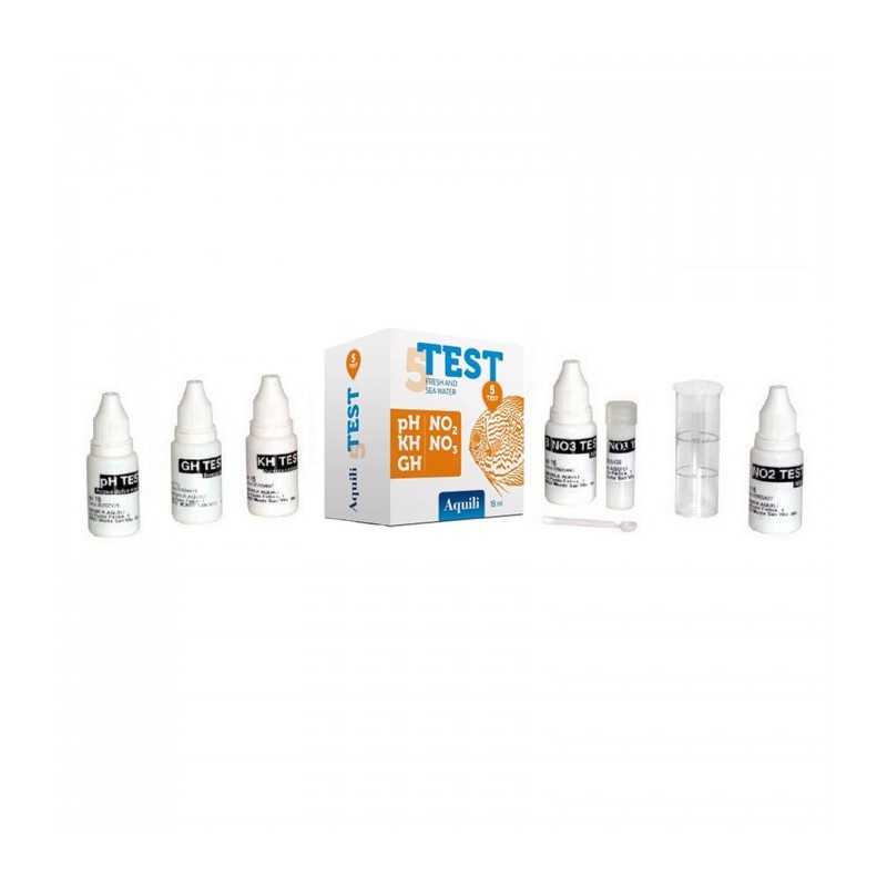 5 tests Aquili chute n °2 no3 ph gh kh