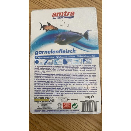 Frozen Amtra minced shrimp 100 gr diced