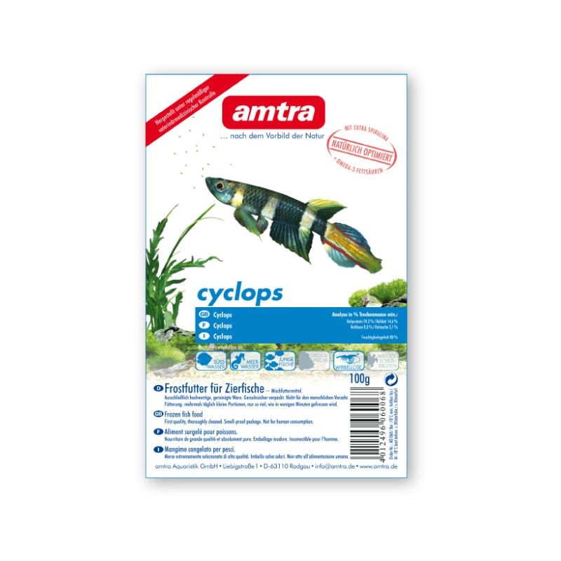 Cyclops Amtra congelato 100 gr cubetti
