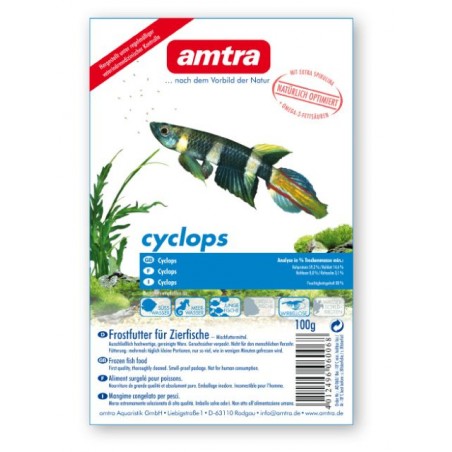 Cyclops amtra congelé 100 gr cubes