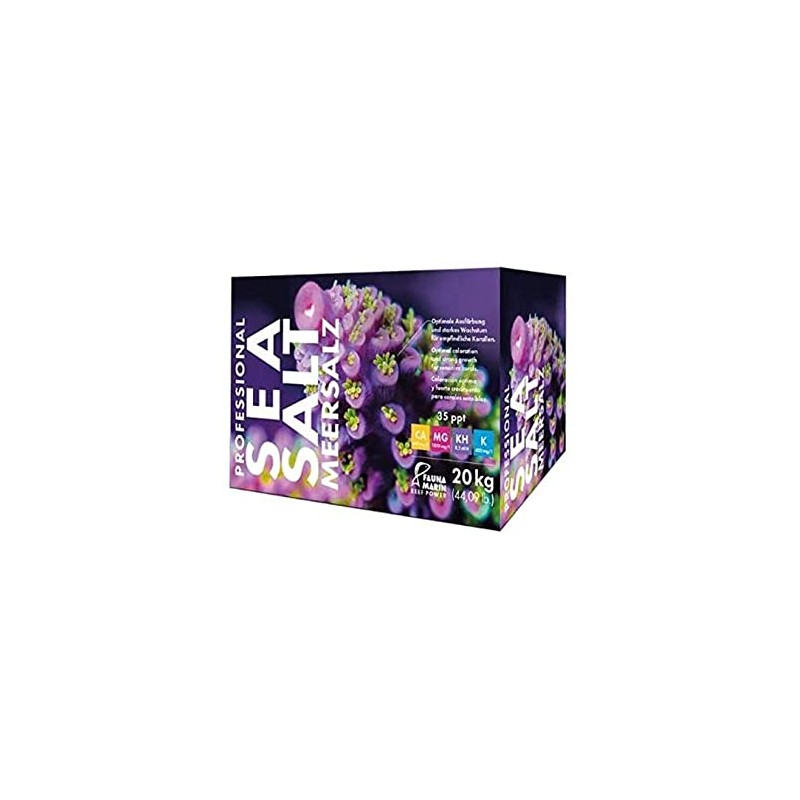 20 kg de sel de mer avec test ICP Fauna Marin...