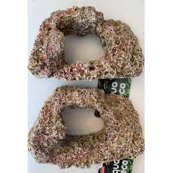 Synthetic rock with calcic hole M