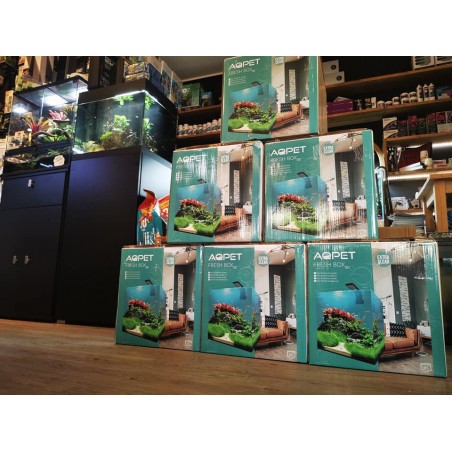 Aquarium Fresh Box 30 Kubic extra clear with set-up AQPET