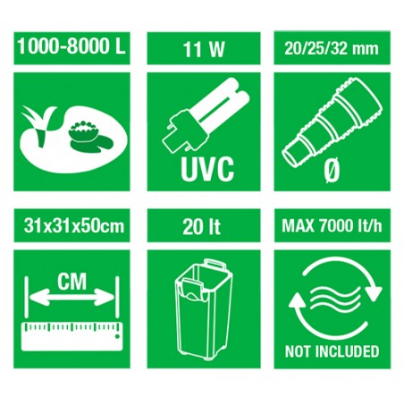 up 8000 l amtra pond filter Pond Prexure Filter 8000