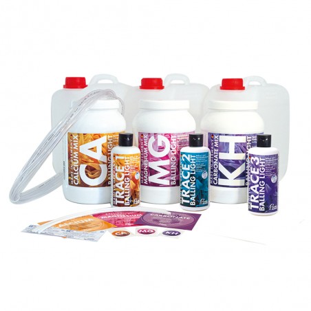 Fauna Marin Balling® Light Set (2kg soccer, magnesium 2kg, 1kg carbonate, 3x250ml tracks, 3 buckets from 5lt)