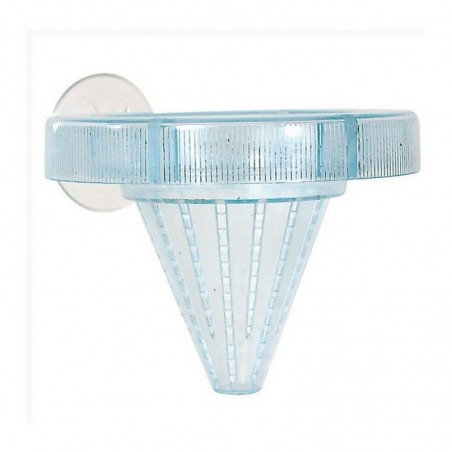 Floating cone feeder with suction cup